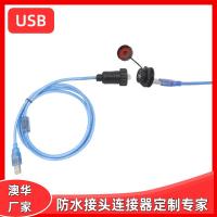 AHUA澳華USB汽車信號防水線儀表防水接頭點煙器防水連接器