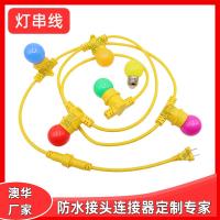 AHUA澳華E27燈串歐規美式燈串延長線圣誕戶外聚會防水燈串線燈座